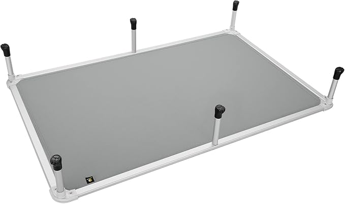 Veehoo Chew Proof Elevated Dog Bed - Cooling Raised Pet Cot - Silver Aluminum Frame and Durable Textilene Mesh Fabric, Unique Designed No-Slip Feet for Indoor or Outdoor Use, Grey, XX-Large, CWC2003-Mewly Pet