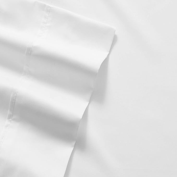 Sweet Home Collection 6 Piece 1500 Supreme Collection Brushed Microfiber Deep Pocket Sheet Set-2 Extra Pillow Cases, Great Value, Split King, White