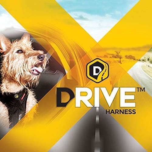 EzyDog Drive Dog Car Harness – Crash Tested and Certified (US-FMVSS 213) Dog Seat Belt Harness for Safe Travel, Adjustable with Padded Comfort (Large)-Mewly Pet