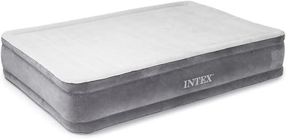 Intex Comfort Dura-Beam Airbed Internal Electric Pump Bed Height Elevated (2020 Model)