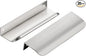 Ravinte Hardware 20 Pack Silver Cabinet Handles, 5 Inch (128mm) Finger Edge Pulls, 4 Inch Hole Center, Finger Pulls for Cabinets