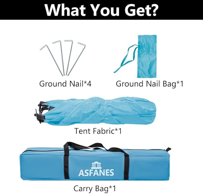 Outdoor Waterproof Pet Automatic Camping Tent, Pop up Cave Bed for Indoor Cats and Small Dogs, Portable Cat House Dog House, Sky Blue.-Mewly Pet