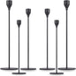 Matte Black Taper Candle Holder Set of 6, Tall Candlestick Holders, Metal Vintage Candle Stickers Long Holder Set, Pillar Decorative Candle Holder Fits 3/4 Inch Candle for Wedding, Dinner, Party