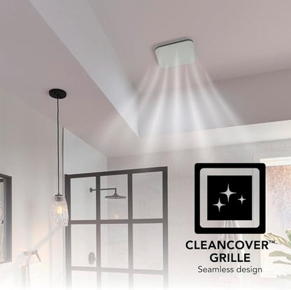 Broan-NuTone Bathroom Exhaust Fan – Easy Retrofit Without Attic Access, Ultra-Quiet 1 Sones, 110 CFM, ENERGY STAR Certified, Made in USA, Moisture & Odor Control with Easy-Clean Grille