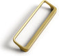 Goo-Ki Brushed Gold Cabinet Pulls with Hole Center 5''(128MM),Modern Zinc Alloy Finger Pulls for Drawer,Wardrobe,Cupboard,6 Pack
