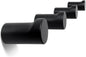 Wooden Black Wall Hooks - Pack of 4 - Wall Mounted Decorative Hook - Modern Wood Pegs for Hanging Hat, Coat, Towel - Purse and Backpack Hanger for Entryway