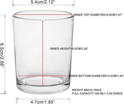 Clear Mercury Glass Tea Light Holders Set of 36 - Elegant Votive Candle Holders for Weddings, Showers and Home Decor - Perfect for Table Centerpieces and Parties (Glass, Clear)