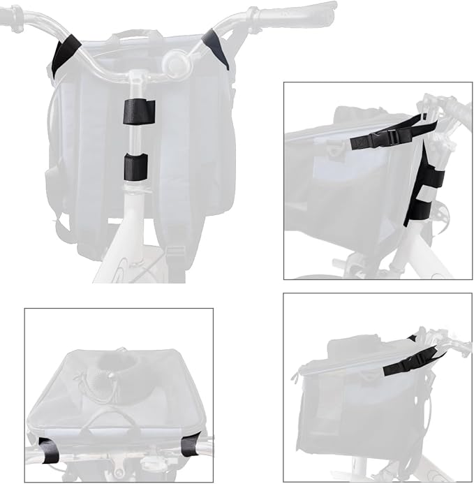 Pet Carrier Bicycle Basket Bag Pet Carrier/Booster Backpack for Dogs and Cats with Big Side Pockets,Comfy & Padded Shoulder Strap,Travel with Your Pet Safety（Classic Blue）-Mewly Pet