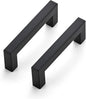 Ravinte 10 Pack 3-1/2 Inch Kitchen Square Cabinet Handles Matte Black Pulls Black Drawer Pulls Kitchen Cabinet Hardware Handles