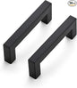 Ravinte 14 Pack 3-1/2 Inch Kitchen Square Cabinet Handles Matte Black Cabinet Pulls Black Drawer Pulls Kitchen Cabinet Hardware Kitchen Handles for Cabinets Cupboard Handles Drawer Handles