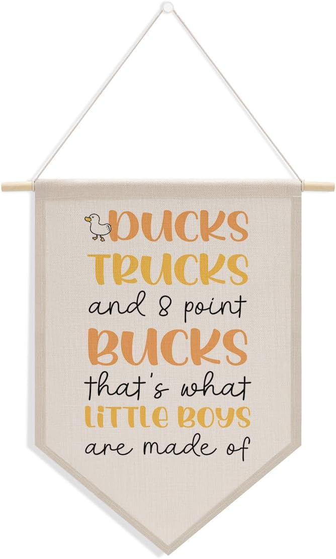 Nursery Decor Boy Room Decor, Gamer Room Decoration, Boho Twin Bedroom Sign, Canvas Hanging Flag Banner Wall Sign Decorations Gift for Bedroom Playroom Front Door