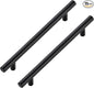 JOY DECOR 15 Pack Cabinet Handles, Black Cabinet Pulls, 6-1/4 in Hole Center Kitchen Hardware, Stainless Steel T Bar Handles for Dresser Drawers