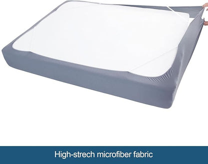 Twin Size Box Spring Cover with Smooth and Elastic Woven Material, Alternates for Bed Skirt, Wrinkle & Fading Resistant, Washable, Dustproof