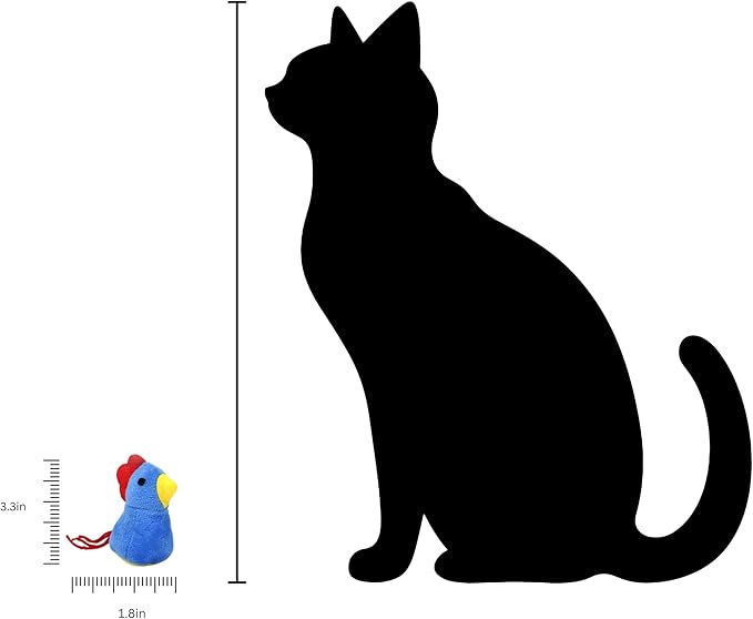 Catnip Cat Toy, 2 Pack Chicken Bird Interactive Chew Kicker Toys, cat Toys for Indoor Cats, Boredom Relief Kitten Exercise, Soft Durable for All Breed-Mewly Pet