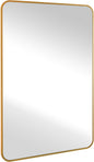 CULER Gold Bathroom Wall Mirror,20 x 30 Inch Rectangle Vanity Modern Tempered Glass Mirror for Bedroom,Living Room,Entryway