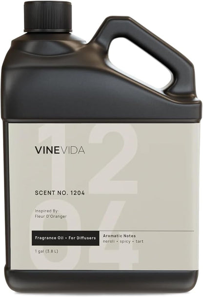 VINEVIDA [128 Fl Oz] Scent NO. 1202 Fragrance Oil for Cold Air Diffusers, Aromatic Notes of Mint, Nutmeg & Patchouli Essential Oils for Diffuser Oil Refill & Air Freshener Room