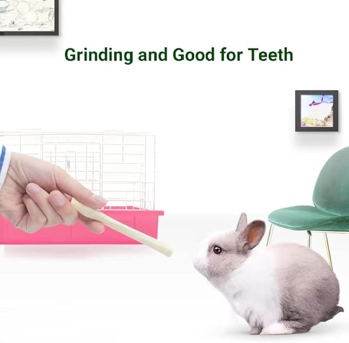 700g/1.5lb Sweet Bamboo Sticks for Rabbits Bunny Chew Toys,Chinchilla Molar Treats Chew Sticks for Small Animals Rabbits Hamsters Guinea Pigs-Mewly Pet