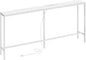 SUPERJARE 70 Inch Console Table with Outlet, Sofa Table with Charging Station, Narrow Entryway Table, Skinny Hallway Table, Behind Couch Table, for Living Room, White