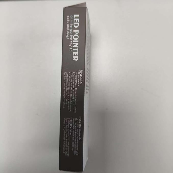 Cat Toys, USB Rechargeable Interactive Cat Mouse Toys, 3 Light Modes & 5 Adjustable Patterns, Portable Kitten Toy for Indoor Cats & Dogs, Training & Exercise Fun-Mewly Pet