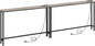 HOOBRO 2 Pack 47.2" Narrow Console Table with Power Outlets, 5.9" Behind Couch Table with Charging Station, Extra Long Sofa Table, Skinny Entryway Table for Living Room, Hallway, Greige BG15XGP201G1