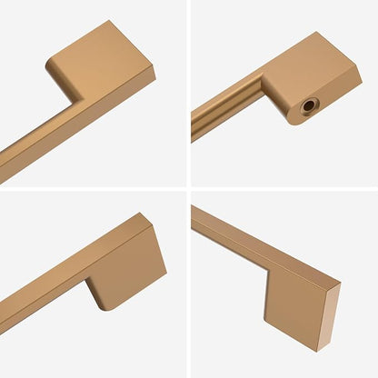6-Pack Bronze Cabinet Pulls - 12.5 Inch Champagne Handles for Wardrobes & Dressers