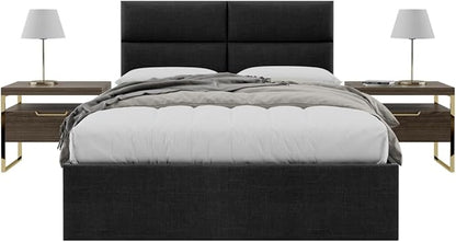 Vänt Upholstered Wall Panels - Queen/Full Size Wall Mounted Headboards - Weave Steel - Set of 4 Panels (Each Individual Panel 30"x11.5")