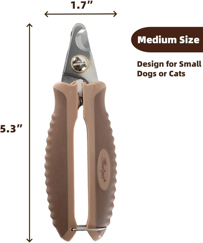 Dog Nail Clippers for Medium or Large Dogs Pet Nail Trimmers Pet Grooming Clippers with Safety Guard to Avoid Over Cutting M-Mewly Pet