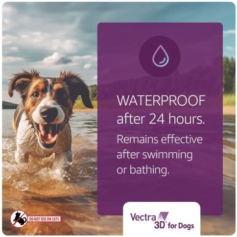 Vectra 3D for Dogs Flea, Tick & Mosquito Treatment & Prevention for Large Dogs (56 to 95 lbs) , 6 month supply-Mewly Pet