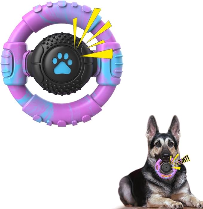 Dog Toys for Aggressive Chewers Large Medium Small Breed Indestructible Durable Tough Squeaky Dog Chew Toys to Keep Them Busy Nylon Rubber Interactive Dog Toys-Mewly Pet