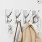 Self-Adhesive Coat Hooks for Hanging - Heavy Duty Stainless Double Wall Hook for Towel, Backpack, Hat, Sturdy Metal Hanger for Bathroom, Bedroom, Door, Wall Mounted, 4-Pack, Silver, New