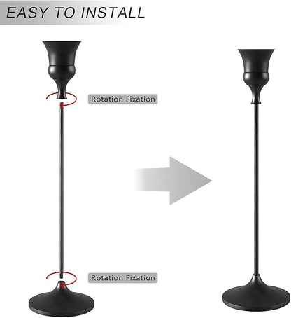 Candlestick Holders Black, 9 Packs Taper Candle Holder for Candlesticks, Candle Sticks Holder Decor for Home Decor