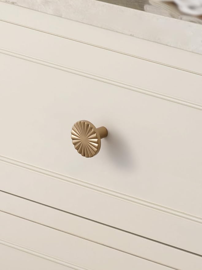 10 Pack Champagne Bronze Cabinet Knobs Flat Drawer Pulls Kitchen Cupboard Bathroom Dresser Cabinet Hardware Handles Zinc Alloy