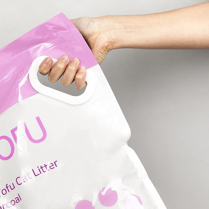 I AM TOFU - Tofu Cat Litter, Natural Flushable, No Dust Extra Clumping Pellet Litter (10 LBS, Honey Peach)-Mewly Pet