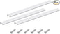 uxcell Cabinet Finger Edge Pull, 3pcs 400mm / 15.75" Aluminum Alloy Back Mount Hidden Cabinet Pulls Concealed Handle for Home Kitchen Drawer Cabinet, Silver