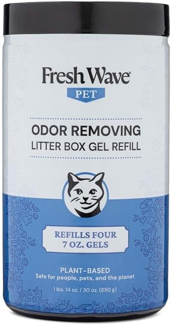 Fresh Wave Odor Removing Litter Box Jumbo Gel, 30 oz. | Safer Pet Odor Eliminator for Home and Litter Box Area-Mewly Pet