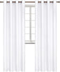 BGment Blackout Curtains - Grommet Thermal Insulated Room Darkening Bedroom and Living Room Curtains, Set of 2 Panels (52 x 108 Inch, Pure White)