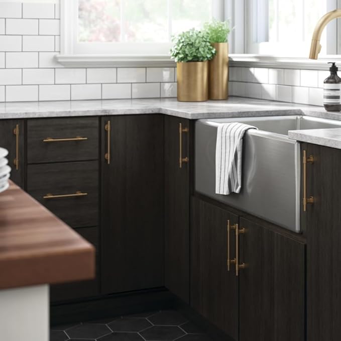 Franklin Brass Adjusta-Pull (5-Pack) Adjustable Drawer Pulls | Fits 1-3/8 to 6-5/16 Inch Hole Centers | Champagne Bronze Cabinet Handles| Francisco P44365-CZ-B