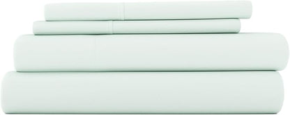 Linen Market Double-Brushed Microfiber Twin Sheet Set 3 Piece – Oeko-TEX Certified Ultra Soft & Wrinkle-Free - 16" Deep Pocket Sheets - Easy Care Twin Size - Mint