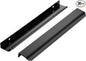 Ravinte Hardware 30 Pack Black Cabinet Handles, 11.8 Inch (300mm) Finger Edge Pulls, 8.8 Inch Hole Center, Finger Pulls for Cabinets