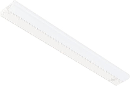 GETINLIGHT 30-inch Hardwired Only 3 Color LED Under Cabinet Lighting, Selectable 3000K/4000K/5000K, Dimmable, Matte White Finished, ETL Listed, IN-0201-14-WH-345K