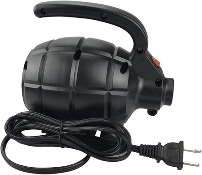 BOMPOW Electric Air Pump for Inflatables, AC (110V), 600W, 20L/min, Black, 4 Detachable Nozzles, Inflator/Deflator, Queen/King Size Air Mattress, Pool Toys, Boat, Raft