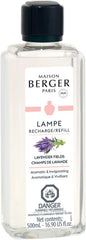 Lavender Fields | Lampe Berger Fragrance Refill by Maison Berger | for Home Fragrance Oil Diffuser | Purifying and perfuming Your Home | 16.9 Fluid Ounces - 500 milliliters | Made in France