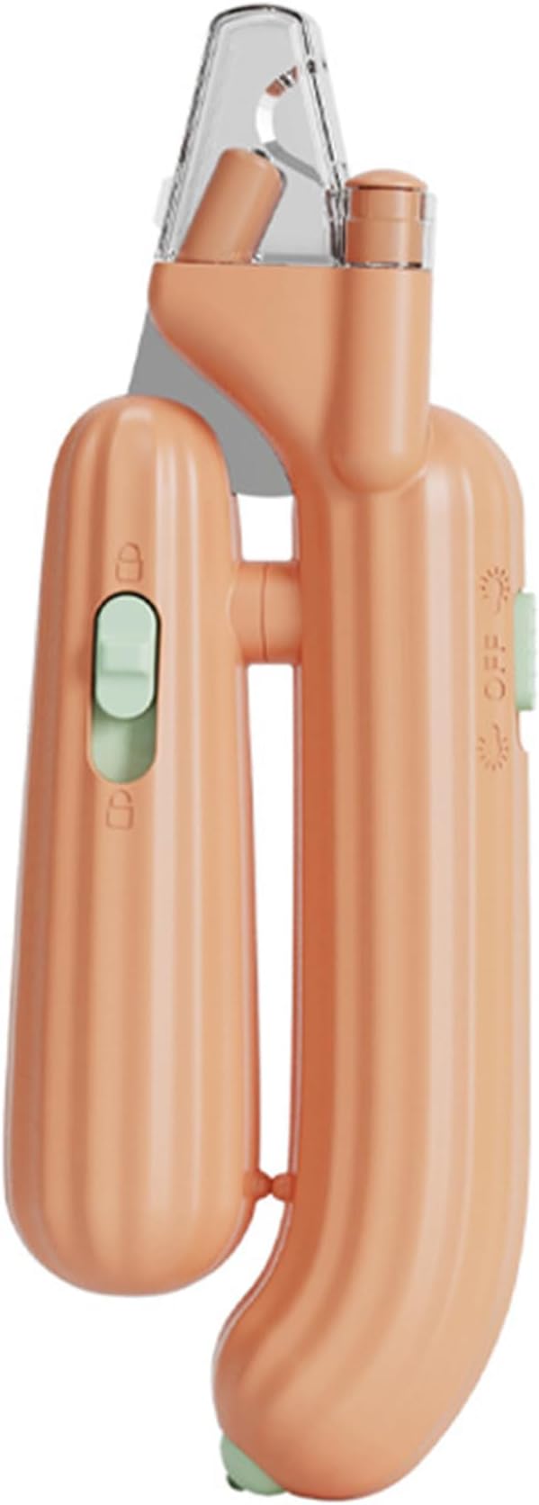 Cactus Shaped Cat Nail Clippers - Durable, Ergonomic Pet Grooming Tool for Cats & Kittens - Safe, Sharp, and Comfortable Claw Trimmer(Orange)-Mewly Pet