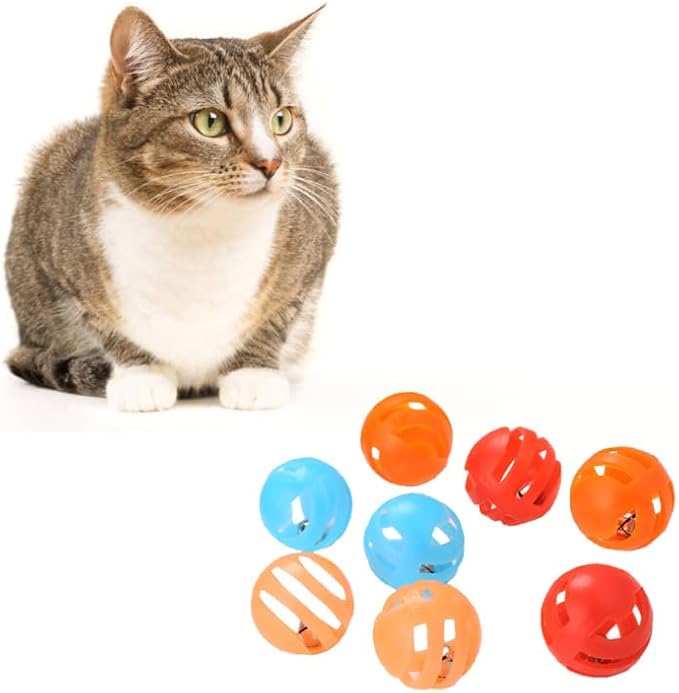 Pcs Cat Ball Toys Pet Bell Toy Cat Bell Ball Pet s s-Mewly Pet