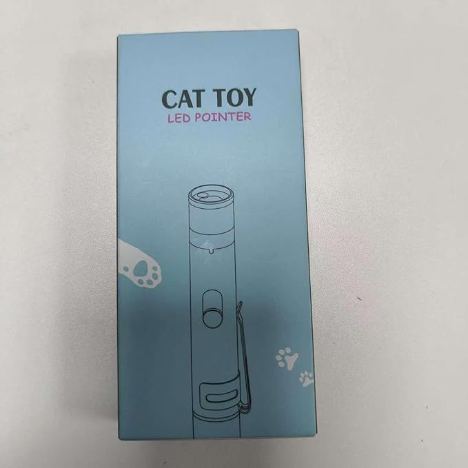 Cat Toys, USB Rechargeable Interactive Cat Mouse Toys, 3 Light Modes & 5 Adjustable Patterns, Portable Kitten Toy for Indoor Cats & Dogs, Training & Exercise Fun-Mewly Pet