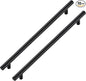 JOY DECOR 10 Pack Cabinet Handles, Black Cabinet Pulls, 10 in Hole Center Kitchen Hardware, Stainless Steel T Bar Handles for Dresser Drawers