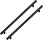 JOY DECOR 45 Pack Cabinet Handles, Black Cabinet Pulls, 10 in Hole Center Kitchen Hardware, Stainless Steel T Bar Handles for Dresser Drawers