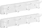 2 Pack Coat Rack Wall Mount - White Coat Hooks Wall Mounted for Sunglasses Jackets Hats Purse Dog Leashes Towels - Coat Hanger for Entryway Closet Mudroom Laundry Room Bathroom