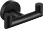 Angle Simple Double Towel Hook, Stainless Steel Bathroom Hand Towel Holder, Coat Hook for Wall, Matte Black