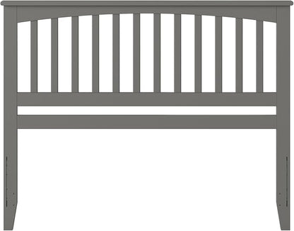 AFI, Mission Queen Solid Wood Headboard with Attachable Charger, Grey